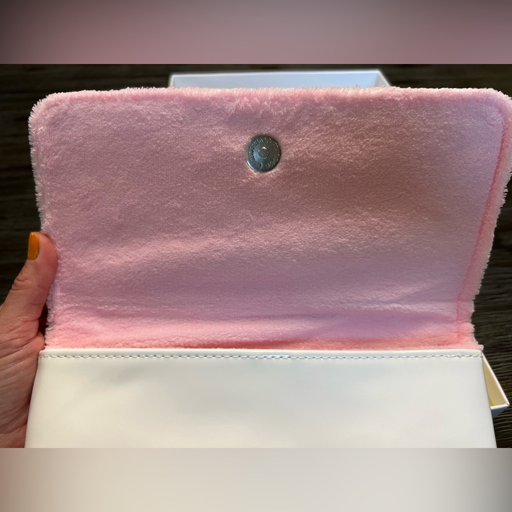 CC Chanel Precision white and pink Beauty makeup bag clutch handbag - Picture 4 of 13